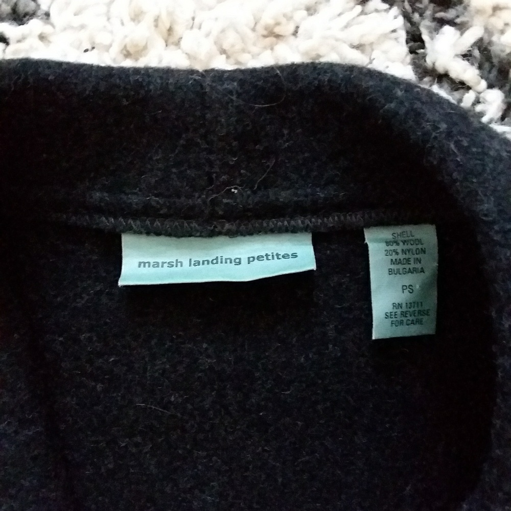 Black Wool Blend Toggle Jacket - image 6